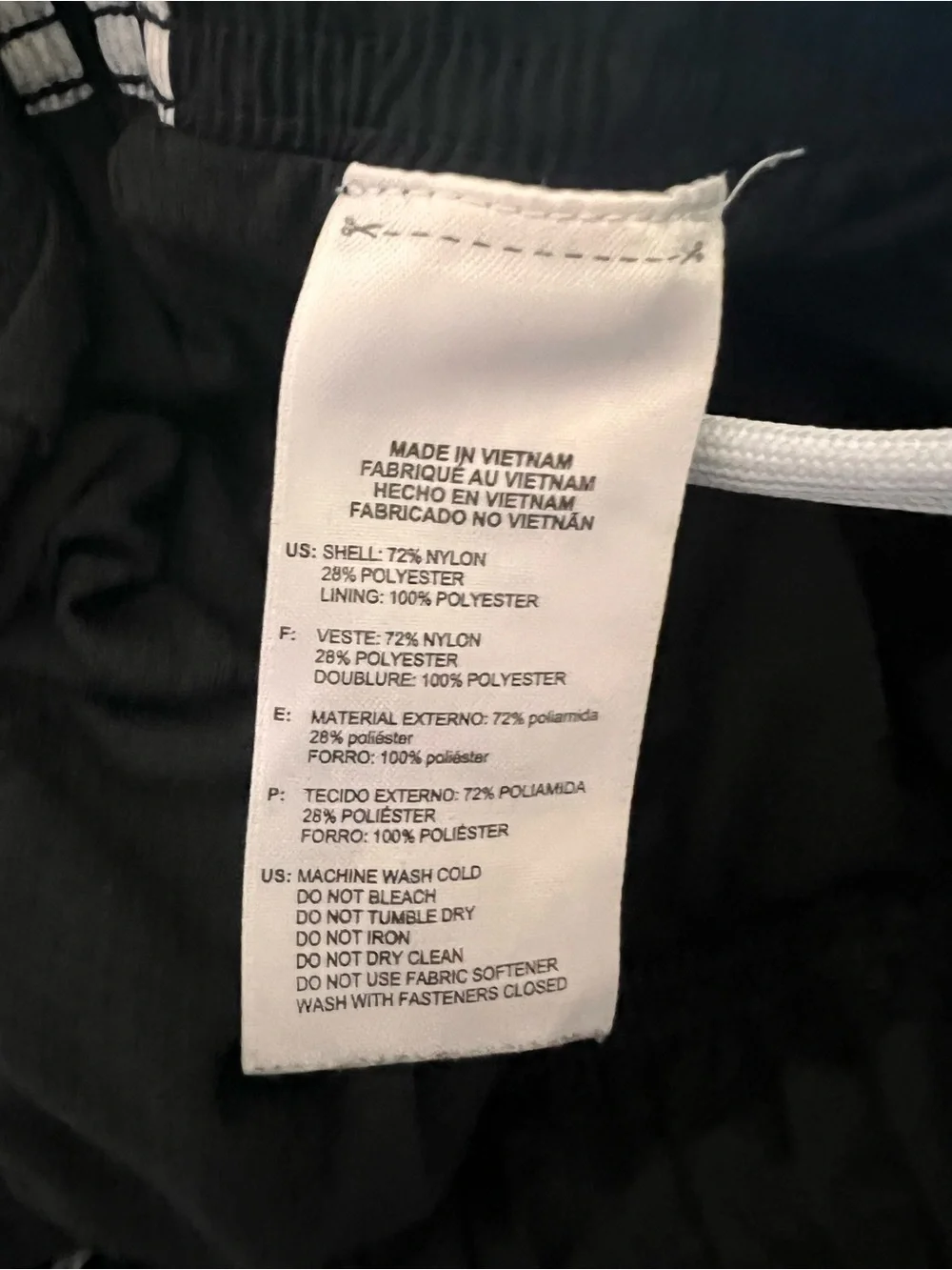 Adidas Men’s Nylon Gym Track Pants 2 Pairs Black and Grey Large